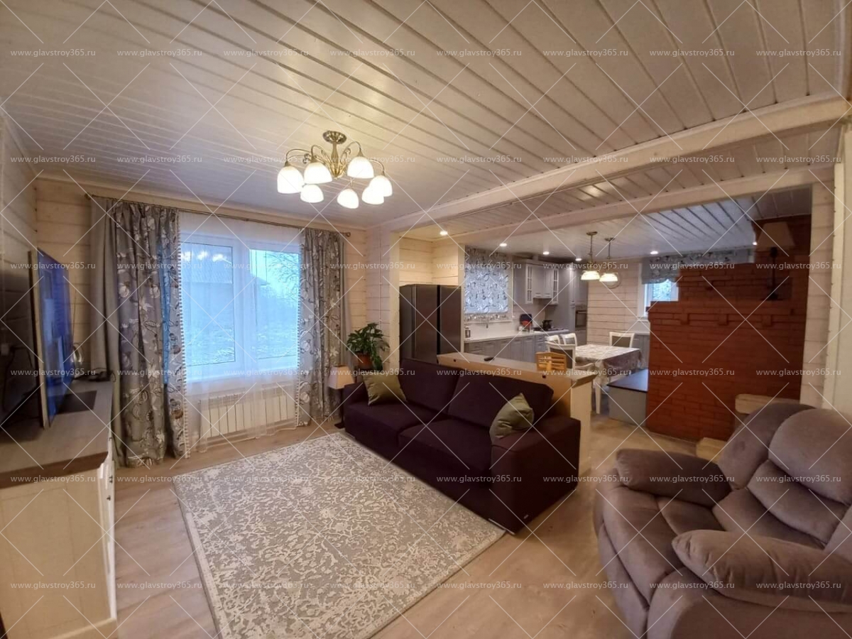 Одноэтажный дом из бруса с печью в Новгородской области