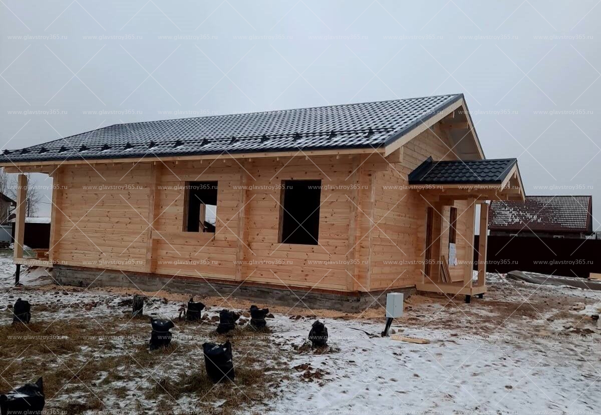 Дом из бруса в стиле Шале в Новгородской области