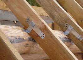 Скользящая система крепления опор стропильной системы в деревянных домах